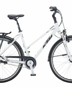 Fahrräder KTM VENETO 8 LIGHT Trapez White Matt