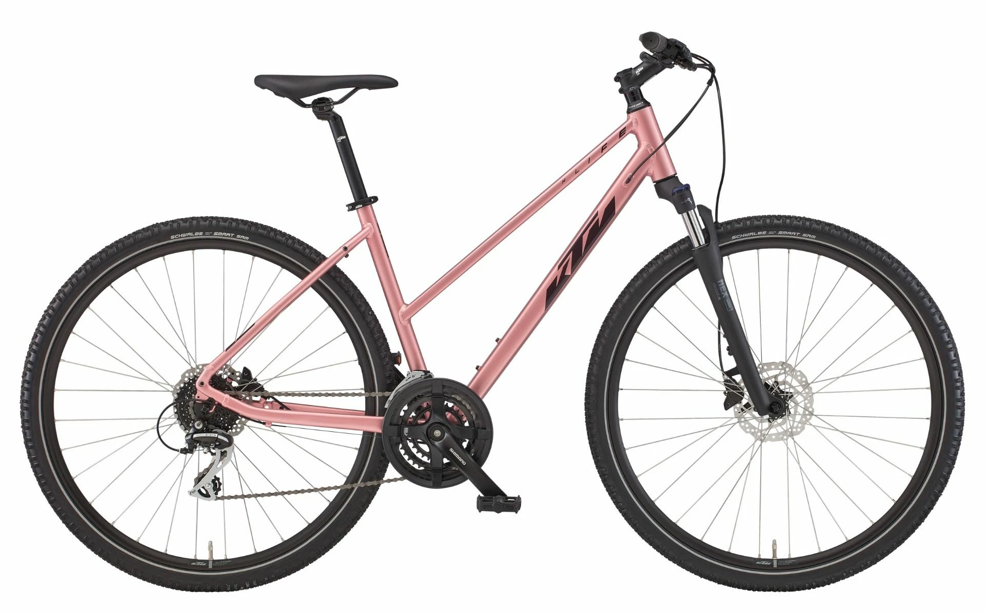 Fahrräder KTM X-LIFE TRACK Trapez Vintage Rose