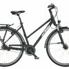 Fahrräder KTM VENETO 8 LIGHT Trapez Black Matt (white+green)