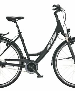 Fahrräder KTM VENETO 8 LIGHT Wave Black Matt (white+green)