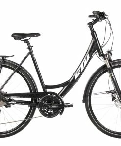 Fahrräder KTM VENETO LIGHT DISC Damen Black Matt